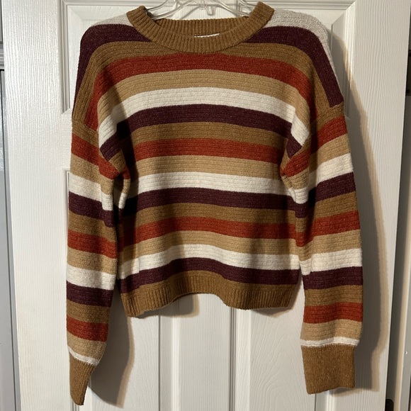 Pink Rose Sweaters - NWT Pink Rose Autumn Striped Sweater